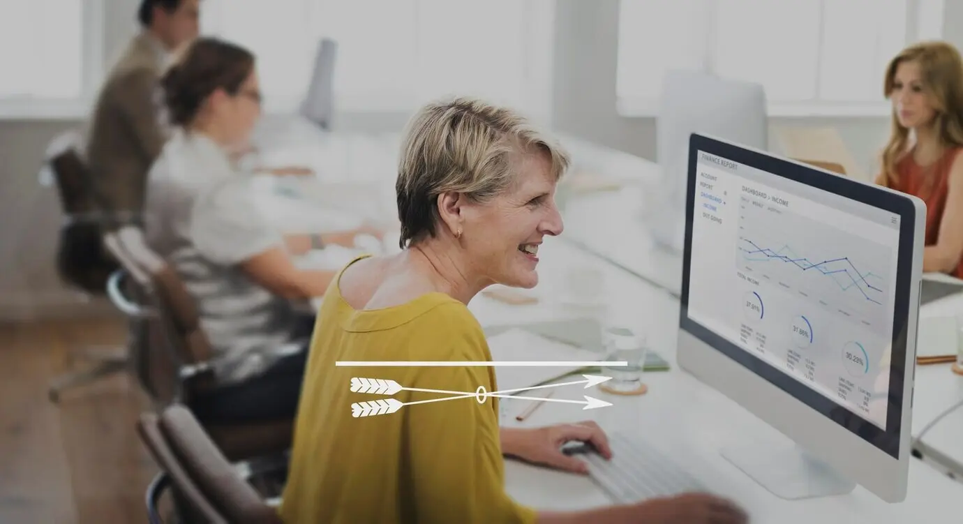 Fokus Konzentration Klarheit Entschlossenheit Inspiration Konzept